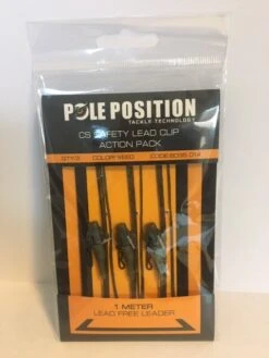 Strategy Cs Safety Lead Clip Action Pack 1 Meter Leader